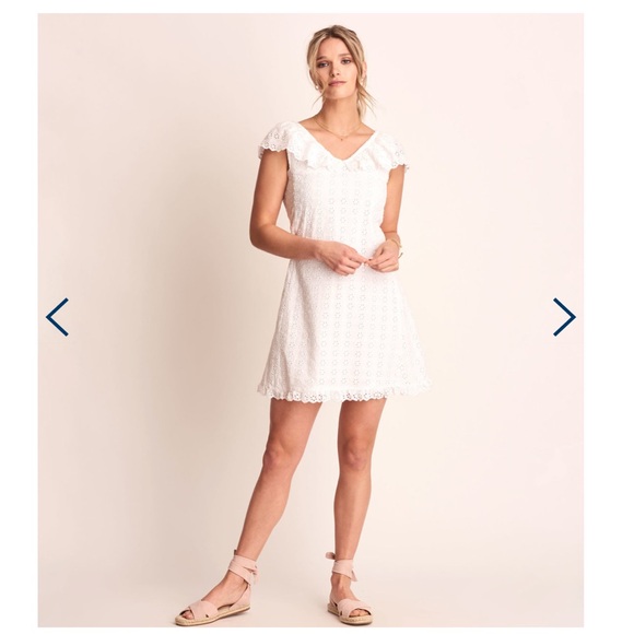 Hatley women summer Eyelet Shift Dress - White size small - Picture 2 of 9